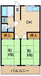 カネマツハイツIIの物件間取画像